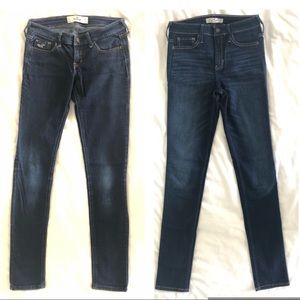 2 Pairs Hollister Jeans 5R Waist 27 x Length 31